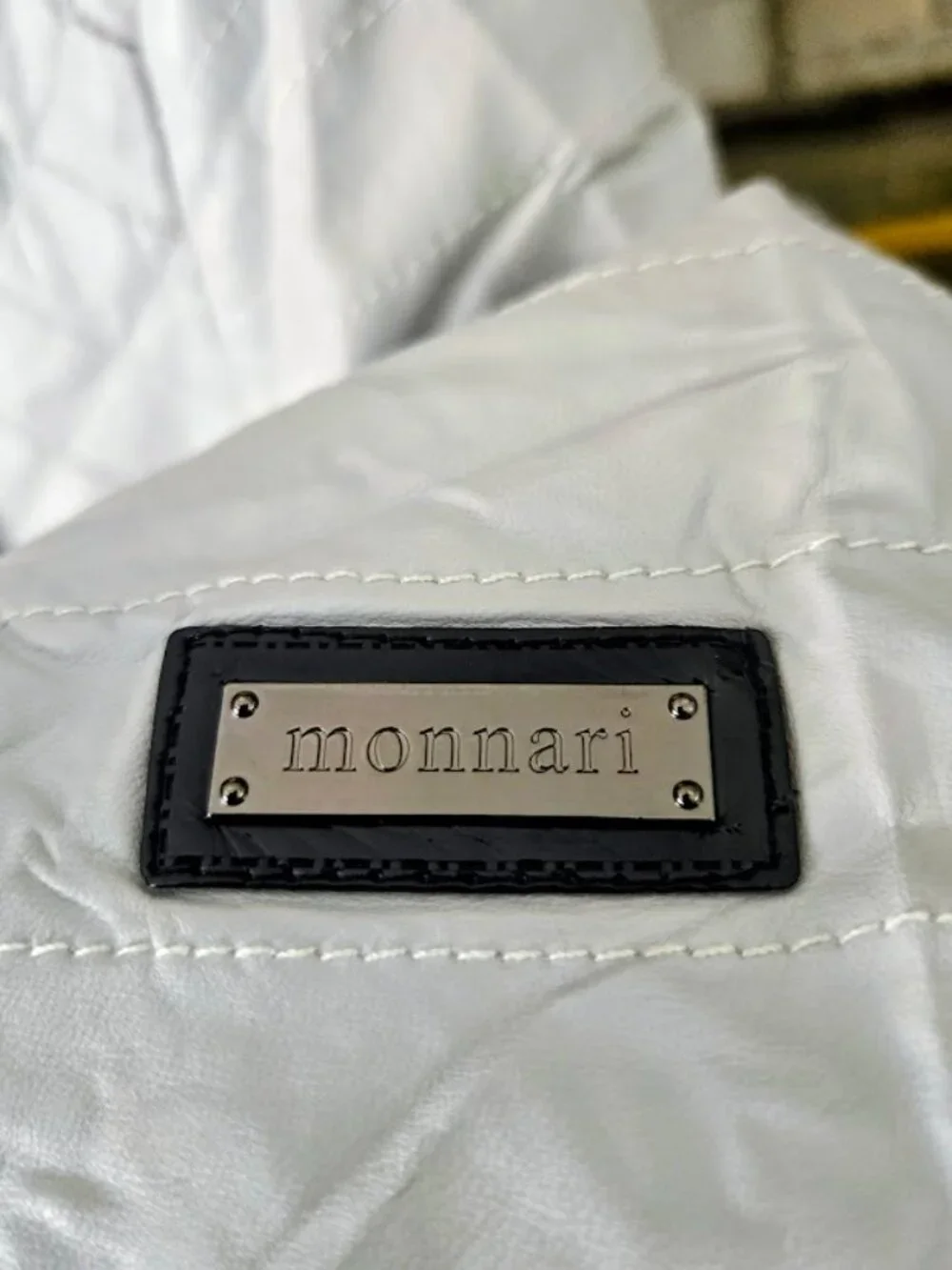 NWT Olivia Miller Girls Youth XL Quilted Moto Jacket Off-White